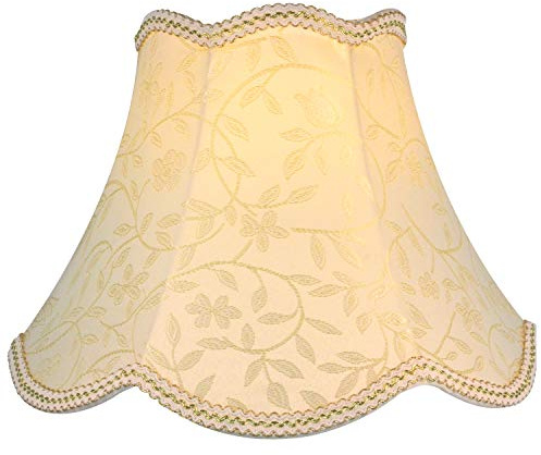 Eastlion 11.8 E27/E14 Abat-jour Lampe de Table Fait Main en Tissu,15x30x21cm Beige