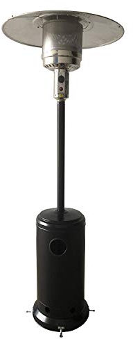 Parasol chauffant OSLO - chauffage d'extérieur au gaz en acier noir