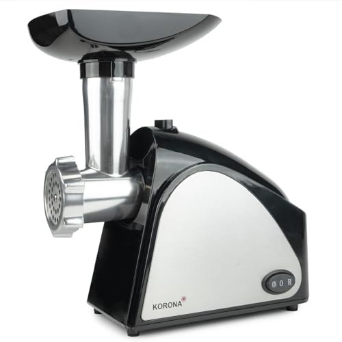 Korona 25200 Broyeur à viande en acier inoxydable | pour les plats salés et sucrés | Comprend un accessoire pour remplir les pâtisseries, les kebabs et les saucisses