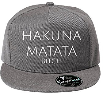 OwnDesigner - Unisex Baseball Cap Hakuna Matata Bitch, Erwachsene und Kinder