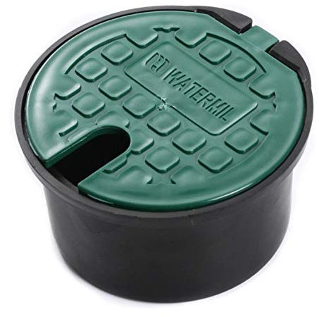 rg-vertrieb Ventilbox Ventilkasten Verteilerkasten Deckel Bewässerung Box mit Kugelhahn Ø 20cm