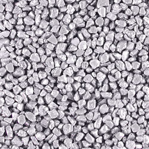 Terralith Steinteppich Metallic Komplett-Set für 1qm - Körnung: fein - 2-4mm mit Reinacrylat Bindemittel - für Wand in grau