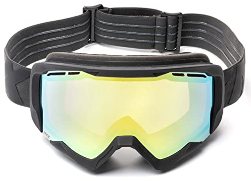 IMX RACING Endurance Fahrradbrille Motorradbrille | Dreilagiger Schwamm | DualLens | Kratzfest Anti Fog und UV Beschichtung | Breiter Gürtel mit Silikondruck