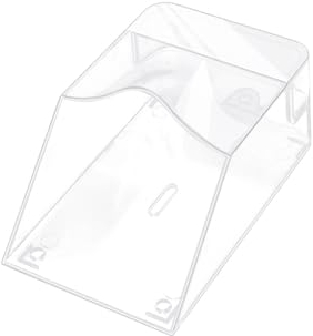 Pamtns Coperchio Impermeabile per Campanello Senza Fili Copertura Antipioggia Campanello Custodia Protettiva Copertura Universale per Campanello In Plastica Parapioggia per Campanello Trasparente