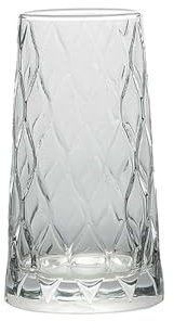 Tazza di vetro con incisione a più foglie, bicchiere da vino per dessert a casa - Diamond Diamond High Version B