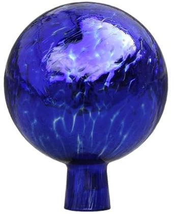 Rosenkugel Gartenkugel 15 cm aus Glas Venezia Maritim, verspiegelt