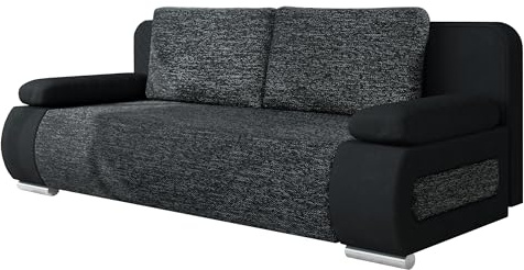 Mirjan24 Schlafsofa Emma, Sofa mit Bettkasten und Schlaffunktion, freistehendes Bettfofa, Couchgarnitur, Schlafcouch, Couch vom Hersteller (Alova 04 + Lawa 06)