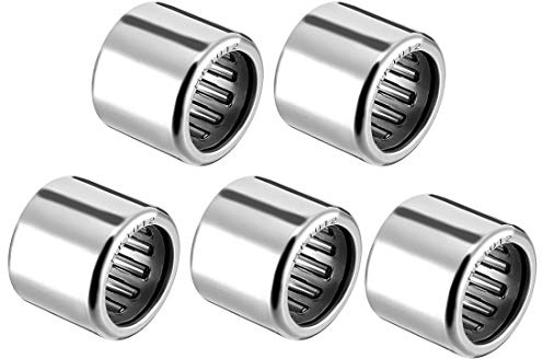 sourcing map HK0808 Needle Roller Bearing Cup Ritning hål 8 mm diameter, 12 mm bred och 8 mm diam. ext. HK1012 (5Qty)