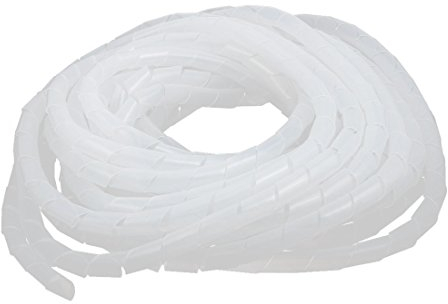 Aexit 14mm Durchmesser - flexibler Spiralschlauch-Kabel-Draht-Wickel-Computer verwalten Kabel weiß 20 Meter (cbfdb5be9efb82d8675bff49344125c7)