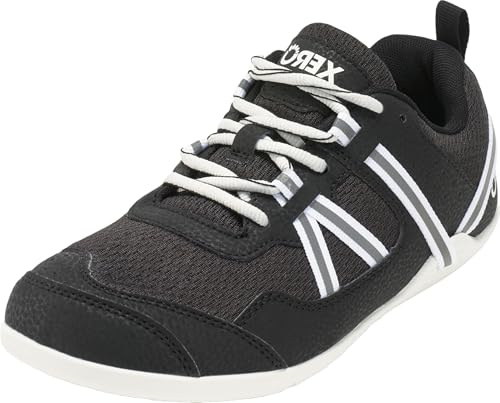 Xero skor dam Prio barfota atletisk sneaker, svart/vit, 40.5 EU