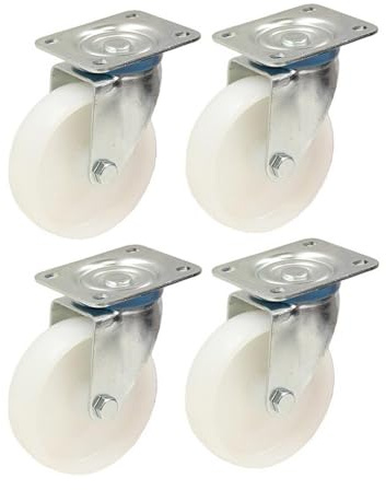 4-100mm 4 Zoll Nylon Schwerlast Lenkrolle Set 150kg Je
