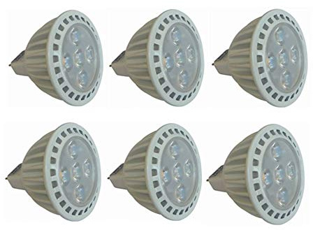 RZL - Faretto a LED, non dimmerabile, 24 V, MR16, equivalente alogena da 50 W, 3000 K/6000 K, 5 W GU5.3 MR16 24 V, angolo di illuminazione 45 gradi, confezione da 6 Bianco freddo.