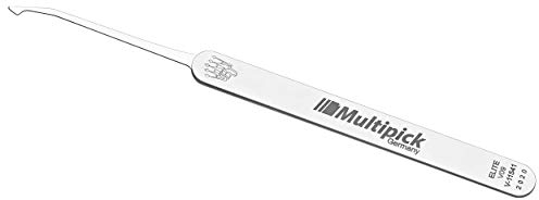 Multipick ELITE Profi Lockpicking Dietrich Hook-Dental 2 (V09) 0,4 mm Slim - Made in Germany - Lockpicking Set - Dietrich Set für den professionellen Gebrauch für Schlüsseldienst und Behörden