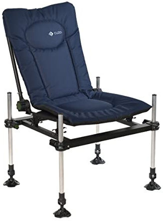 Carp Sedia da pesca da campeggio CUZO F3 blu Feeder Methood sedia Deluxe carpa pescatore sedia da campeggio con altezza extra