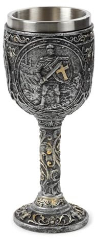 Puckator Calice de Décoration - Chevalier & Château Médiéval