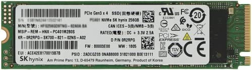 SK hynix PC711 256GB M.2 PCIe NVMe SSD OEM (2280)