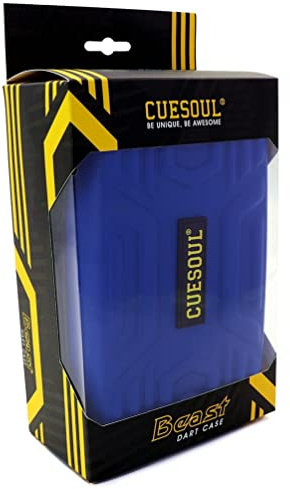 CUESOUL Beast Dart-Etui für 2 Dartpfeile mit Stahlspitze/weicher Spitze, große Dartpfeile zur Aufbewahrung, passend für Dartspitzen, Schäfte, Flights und Zubehör (nur Koffer)