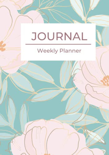 Journal & Weekly Planner & Habit Tracker One Year Undated A5 Hardcover