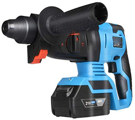 Samnuerly Juego de Taladro inalámbrico de Impacto con Mango Giratorio, Cargador rápido, Controlador de Impacto Industrial Profesional, Negro