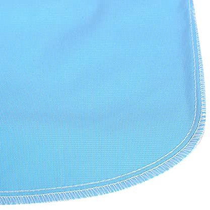 Adult Nappy Pad, 3Colors Resuable Adult Incontinence Insert Liners Washable Thickening Elderly Cloth Nappy 3 Layers Diaper Pad (Blue Check)
