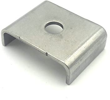 Klemme Element Mattenbefestigung Doppelstabmattenzaun Halter Befestigung 10 Stück für Stabstärke 6/5/6 und 8/6/8 geeignet. (Lieferumfang: 10 Klemmen) Edelstahl