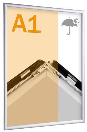 SPRINTIS - Klapprahmen A1, wetterfest, Aluminium, Bilderrahmen, Rahmen