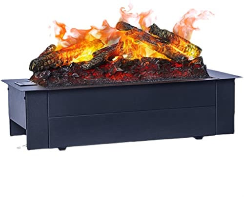 Cheminée à Vapeur d'eau Simulation Flame Entrée de journaux de cheminée électrique intégrée Flame et bûche de Charbon de Bois Décoration de la Villa Cheminée de Table