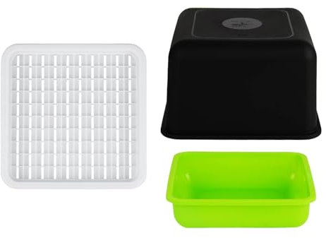 Ciotole per piante – Vasi per piantine, finestre e fioriere | Fioriera rettangolare per davanzale della finestra, forti vasi per piantare piantine con paraluce per