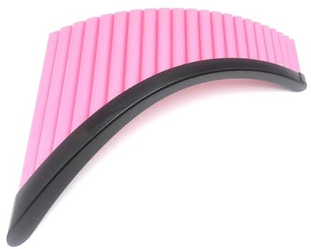 Panflöte Panflöte 22 Rohre ABS Kunststoffmaterial G-Taste Panpipes1 Pan Xiao Flöte mit Tasche(Pink Right Hand)