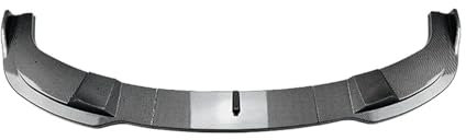YJTYC Auto Frontspoiler Lippe für BMW E60 Serie 5 2004-2010 M Sport, Antikollisions FrontstoßStange Protector Splitter Diffusor Stoßfängerlippe Spoilerlippe,Carbon Fiber Look