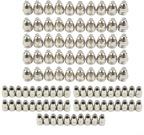EpheyFIF P80 Plasmaschneider-Düsenelektroden kompatible Verbrauchsmaterialien, präzise gefräste Elektroden und Düsen insgesamt für zuverlässigen Gebrauch (1,5 mm)