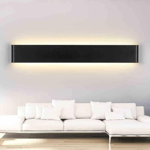 BENJET Appliques murales LED d'intérieur modernes, luminaires muraux en plâtre blanc chaud de haut en bas,pour la chambre