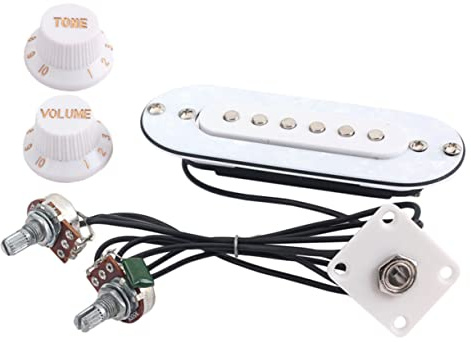 Professioneller Piezo Tonabnehmer Gmb344 für E Gitarren, Weiß | 1 Satz, Kunststoff und Legierung mit Schale, für Musikinstrumente und Elektrische Violine, Soundeffekt