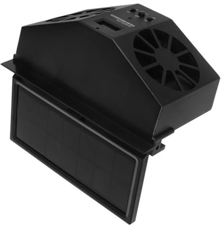 MAGICLULU Solar-powered Car Window Ventilation Auto Cooling Fan for Car Exhaust Material Fan