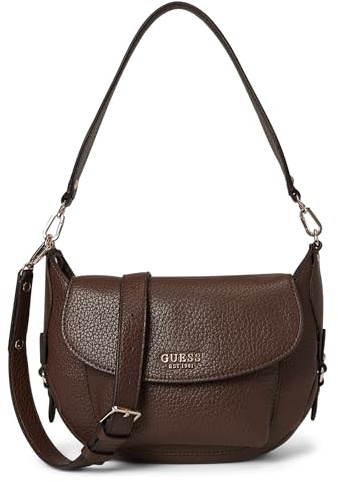 GUESS borsa a tracolla Marsha Flap Shoulder Bag Espresso marrone