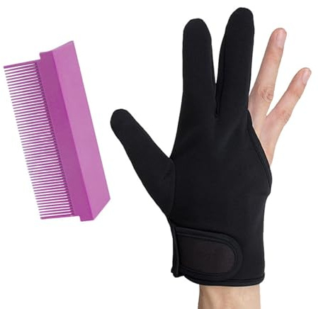 3 Finger Glove And Hair Straightener Comb Thermal Protections SHair Styling Tool Washable Design Multi Scene Thermal Hair Tool Glove