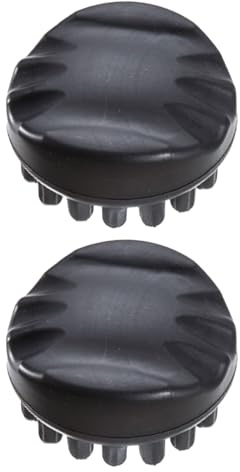 Healvian 2pcs Loc Comb for Natural Curls and Dreadlocks, Black Plastic Wide Tooth Dreadlock Brush with Scalp Massage Function for Professional Hairdressing and Home Use
