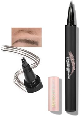 Anglicolor Lápiz Cejas Microblading – Textura Pelo Real, Aplicación Sin Esfuerzo,lapiz de cejas,Impermeable Anti-Manchas,24 h Duración (#101CARAMEL BLOND)