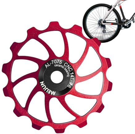 Gihioue Rad-Schaltwerk-Riemenscheibe | Fahrrad-Schaltwerk-Riemenscheibe,Leichtes Umwerferrad, verschleißfestes 14T/15T/16T Keramik-Umwerferrad für Fahrräder