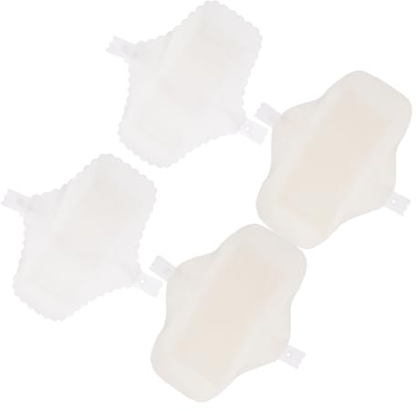 MERRYHAPY Compresas de Algodón Reutilizables y Transpirables para Mujer, Toallas Sanitarias de Algodón para Menstruación, Paquete de 4 Unidades para Uso Nocturno y Postparto