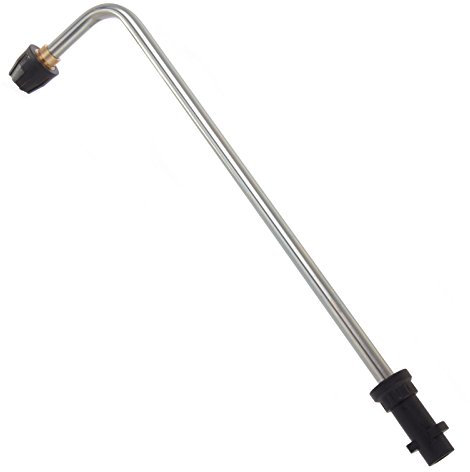 HENSITA Ventil 90° mit Düse zur Unterbodenreinigung, kompatibel mit Kärcher K2-K7, Stahl, Legierter Stahl, 1/4 in, 16mm, Düsenventil