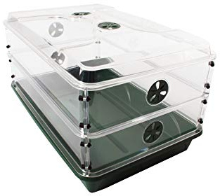 EarlyGrow 93807 Domed Propagator, 2 Height Extenders, Green