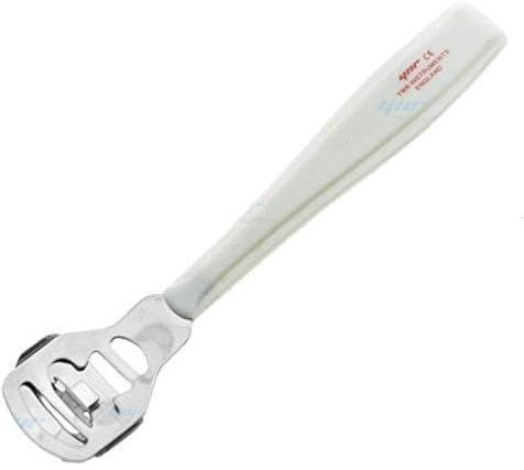 YNR Callus Remover for Feet - Foot File Corn & Callus Remover, Pedicure Tool Includes 10 Replacement Heads, Heel Scrubber & Scraper, Corn Remover for Feet | (White)