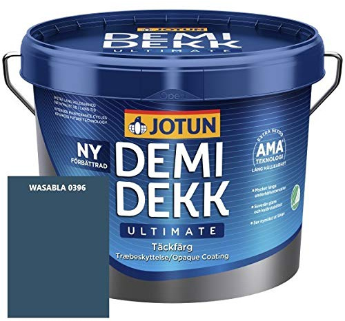 JOTUN DEMIDEKK ULTIMATE Täckfärg Holz-Farbe | Wetterschutz-Farbe | Holzschutz-Farbe | Absolute Premium-Qualität |3 Liter WASABLA 0396