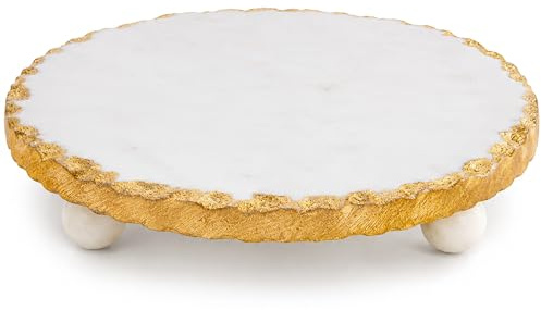 Mud Pie 40000008 Marmoruntersetzer, Marmor, Gold