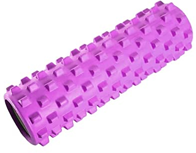 Rodillo de espuma para yoga - Masajeador indeformable para Trigger Point Therapy - Automasaje muscular de liberación miofascial - 33 x 17 cm - Ideal para crossfit yoga pilates fisioterapia Rosa