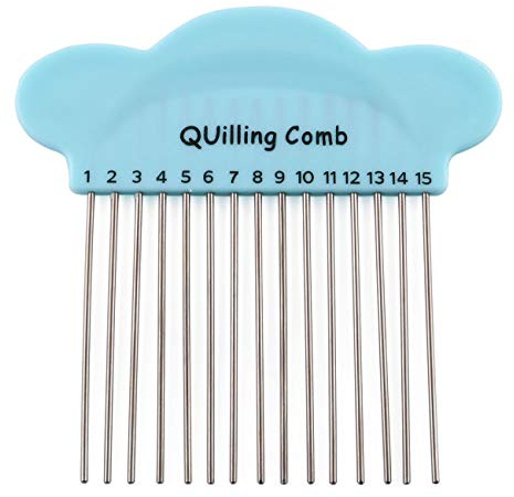 E-outstanding Quilling Comb Blue DIY Paper Carding Craft Creat Loops Accessory Supply Holder