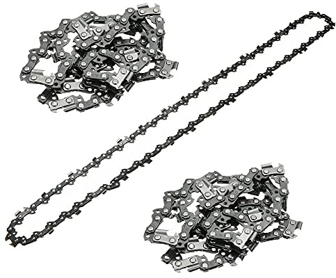 3PCS 18 Inch Chainsaw Chains Replacement Semi Chisel Saw Part Wood Cutting Saw Chain (18''L 0.325'' .058 Gauge 72DL)