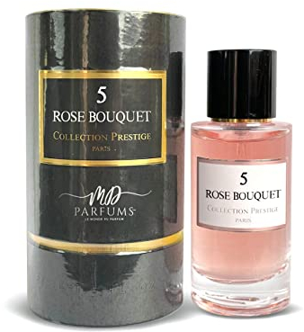 MDPARFUMS Eau de Parfum Rose Bouquet I 50 ml Made in Frankreich I Rose Bouquet Nr. 5 – Kollektion Prestige Paris I Parfüm für Damen