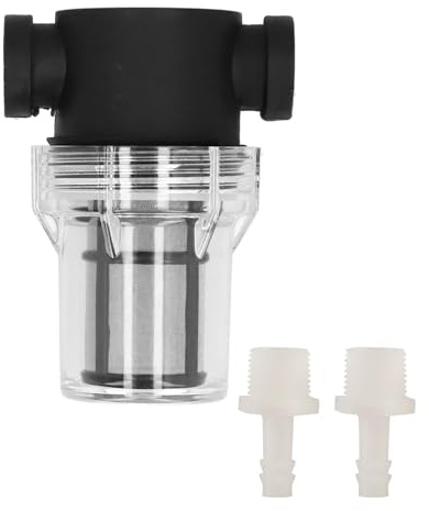 Filtre à Bière, Filtre à Bière en Ligne pour Brasserie Domestique 150 Microns 80 Mailles Filtrant L'eau et la Bière Filtre de Brassage de Bière avec Tuyau de 12 Mm Barb Filtre à